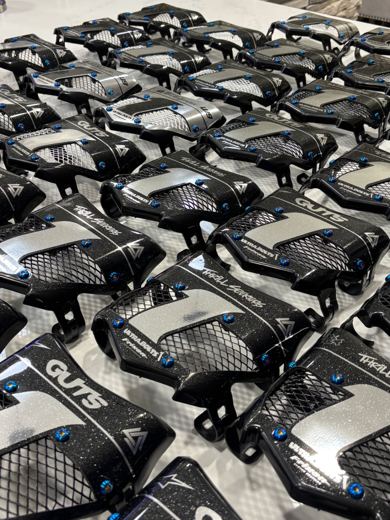 Ultra.Bolts titanium vented plates ready to ship